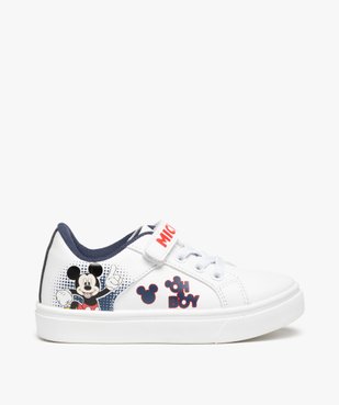 Baskets garçon imprimées à lacets et scratch – Mickey vue1 - MICKEY - GEMO