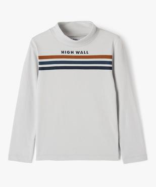 Tee-shirt col roulé imprimé garçon vue2 - GEMO 4G GARCON - GEMO