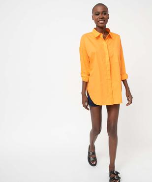 Short en coton stretch avec revers cousus femme vue5 - GEMO 4G FEMME - GEMO