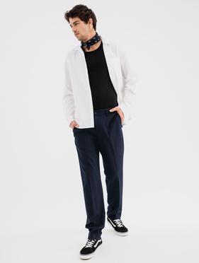 Chemise en coton et lin homme vue4 - GEMO 4G HOMME - GEMO