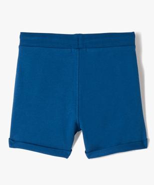 Short bébé garçon en maille à revers et reliefs vue3 - GEMO(BEBE DEBT) - GEMO