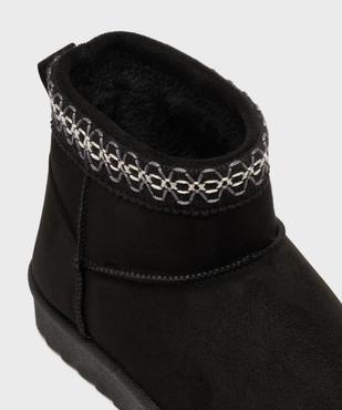Boots fourrées à tige brodée fille vue6 - LOVELY WINGS - GEMO