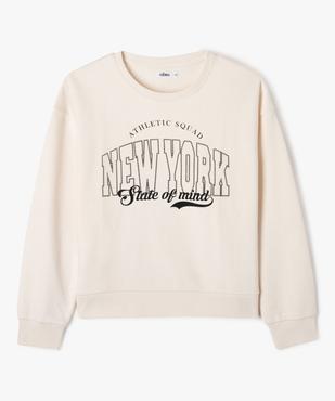Sweat large en molleton doux fille vue1 - GEMO (JUNIOR) - GEMO