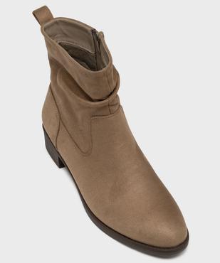 Bottines à talon avec tige souple femme - Valentina Baldano vue5 - VALENTINA BALDANO GEMO FORGOOD - GEMO