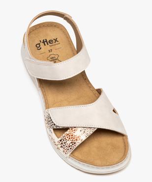 Sandales confort légères à brides scratch femme vue5 - G'FLEX - GEMO