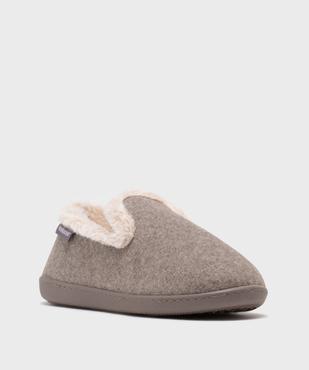 Chaussons enveloppants doublés fourrure imitation femme - Isotoner vue2 - ISOTONER - GEMO