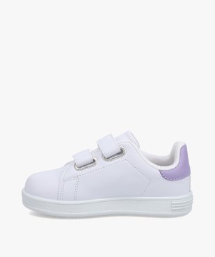 Baskets fille imprimées licorne sur le côté fermeture scratch vue3 - GEMO (ENFANT) - GEMO