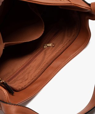 Sac femme avec lacets sur l’avant et pampille amovible vue3 - GEMO (ACCESS) - GEMO