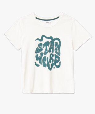 Tee-shirt femme imprimé à manches courtes vue4 - GEMO(FEMME PAP) - GEMO