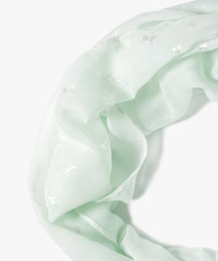 Foulard fille forme snood avec micro motifs licornes  vue2 - GEMO 4G FILLE - GEMO