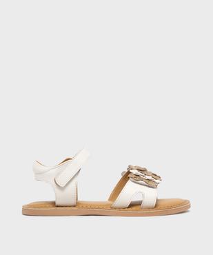 Sandales en cuir à fleurs en relief fille - Lovely Wings vue1 - LOVELY WINGS GEMO FOR GOOD - GEMO