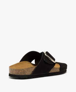 Sandales femme avec brides croisées et boucle métallique vue4 - GEMO (CASUAL) - GEMO