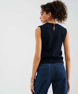 Pull sans manches d'été femme - LuluCastagnette vue3 - LULUCASTAGNETTE - GEMO