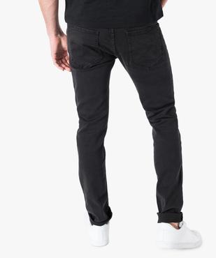 Jean slim taille basse uni en toile légère vue3 - GEMO (HOMME) - GEMO