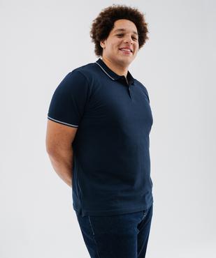 Polo manches courtes en coton homme vue5 - GEMO 4G HOMME - GEMO