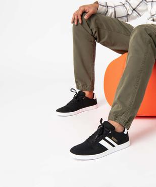 Baskets homme style casual bicolores à lacets vue1 - GEMO (SPORTSWR) - GEMO