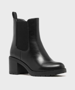 Boots Chelsea à semelle crantée chunky femme  vue2 - 5 MILES - GEMO