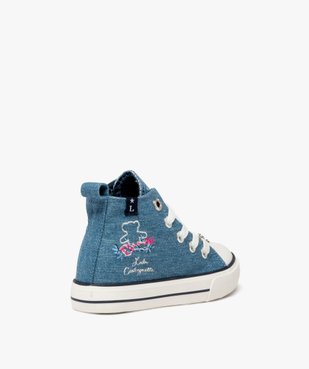 Baskets fille en toile montante unie à lacets et à zip - LuluCastagnette vue4 - LULU CASTAGNETT - GEMO