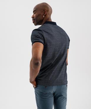 Polo manches courtes avec finitions fantaisie homme vue3 - GEMO (HOMME) - GEMO
