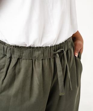 Pantalon en Lyocell femme grande taille vue2 - GEMO (G TAILLE) - GEMO