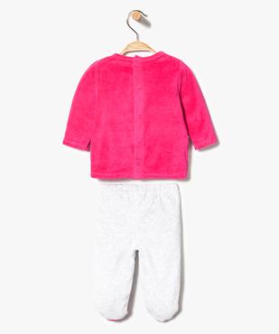 Ensemble pyjama 2 pièces motif girafe avec pieds ou sans pieds vue2 - GEMO(BB COUCHE) - GEMO