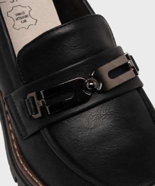 Mocassins avec bijou métallique sur semelle crantée femme - Valentina Baldano vue6 - VALENTINA BALDA - GEMO
