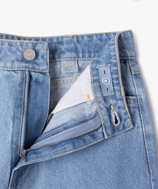 Jupe longue en jean avec poches à rabat fille vue4 - GEMO 4G FILLE - GEMO