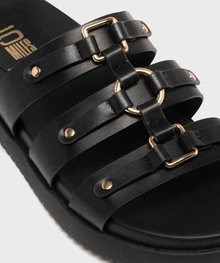 Mules à épaisse semelle inspiration spartiates femme - 5 Miles vue6 - 5 MILES - GEMO