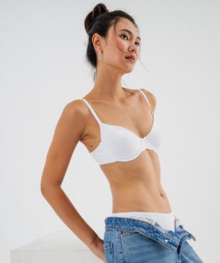 Soutien-gorge corbeille en microfibre femme vue1 - GEMO 4G FEMME - GEMO