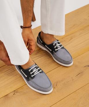Chaussures bateau bicolore - Tanéo vue1 - TANEO - GEMO