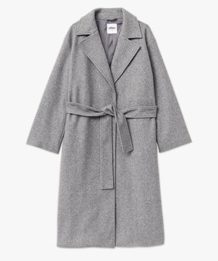 Manteau long aspect drap de laine femme vue4 - GEMO(FEMME PAP) - GEMO