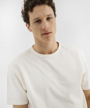 Tee-shirt manches courtes en maille fantaisie homme vue4 - GEMO 4G HOMME - GEMO