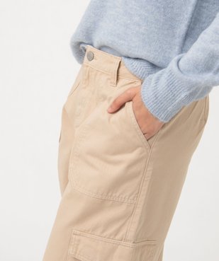 Pantalon large coupe cargo femme vue2 - GEMO 4G FEMME - GEMO