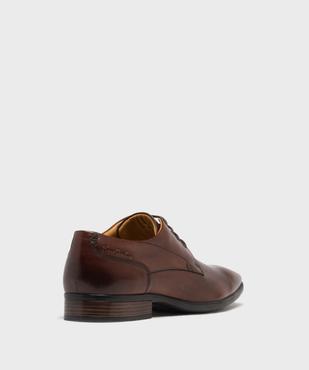 Derbies classiques en cuir à bout carré homme - Pierre Cardin vue4 - PIERRE CARDIN D - GEMO