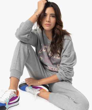 Sweat femme court avec motif XXL – Camps United vue5 - CAMPS UNITED - GEMO