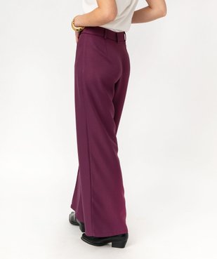 Pantalon large en maille texturée satinée femme vue3 - GEMO(FEMME PAP) - GEMO