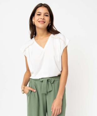 Tee-shirt léger sans manches à plis femme vue1 - GEMO(FEMME PAP) - GEMO