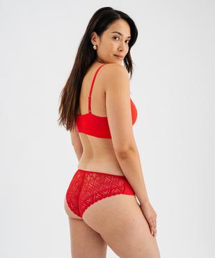 Shorty en microfibre et dentelle femme vue1 - GEMO(HOMWR FEM) - GEMO