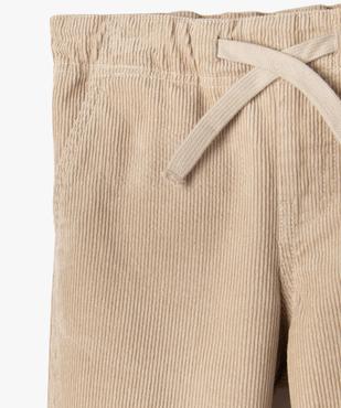 Pantalon velours côtelé droit garçon vue2 - GEMO (ENFANT) - GEMO