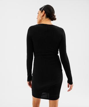 Robe courte scintillante ajustée femme vue3 - GEMO(FEMME PAP) - GEMO