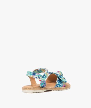 Sandales bébé fille à scratch et noeud fantaisie à motifs vue5 - GEMO(BEBE DEBT) - GEMO