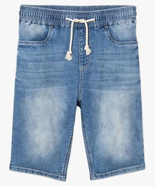 Bermuda homme en jean à taille élastiquée vue4 - GEMO (HOMME) - GEMO