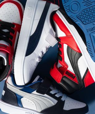Baskets garçon mid-cut tricolores Rebound V6 - Puma vue7 - PUMA - GEMO
