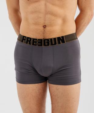 Boxer uni en microfibre extra douce homme - Freegun vue2 - FREEGUN - GEMO
