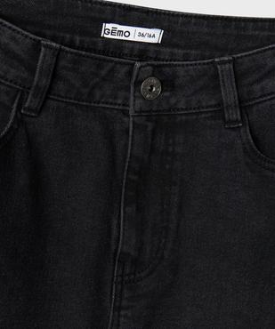 Jean flare en denim extensible délavé fille vue2 - GEMO (JUNIOR) - GEMO
