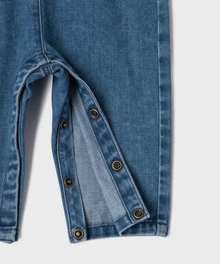 Ensemble 2 pièces bébé fille tee-shirt et salopette en jean - LuluCastagnette vue3 - LULUCASTAGNETTE - GEMO