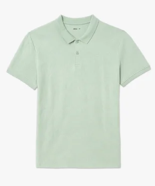 Polo manches courtes en maille texturée homme vue4 - GEMO (HOMME) - GEMO