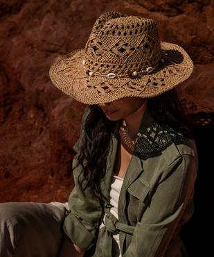 Chapeau de paille esprit cow-boy femme vue5 - GEMO (ACCESS) - GEMO