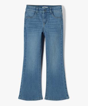 Jean Flare extensible avec ceinture ajustable fille vue2 - GEMO 4G FILLE - GEMO