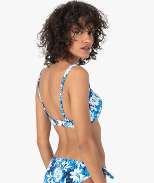 Haut de maillot de bain femme forme corbeille à armatures vue5 - GEMO (PLAGE) - GEMO